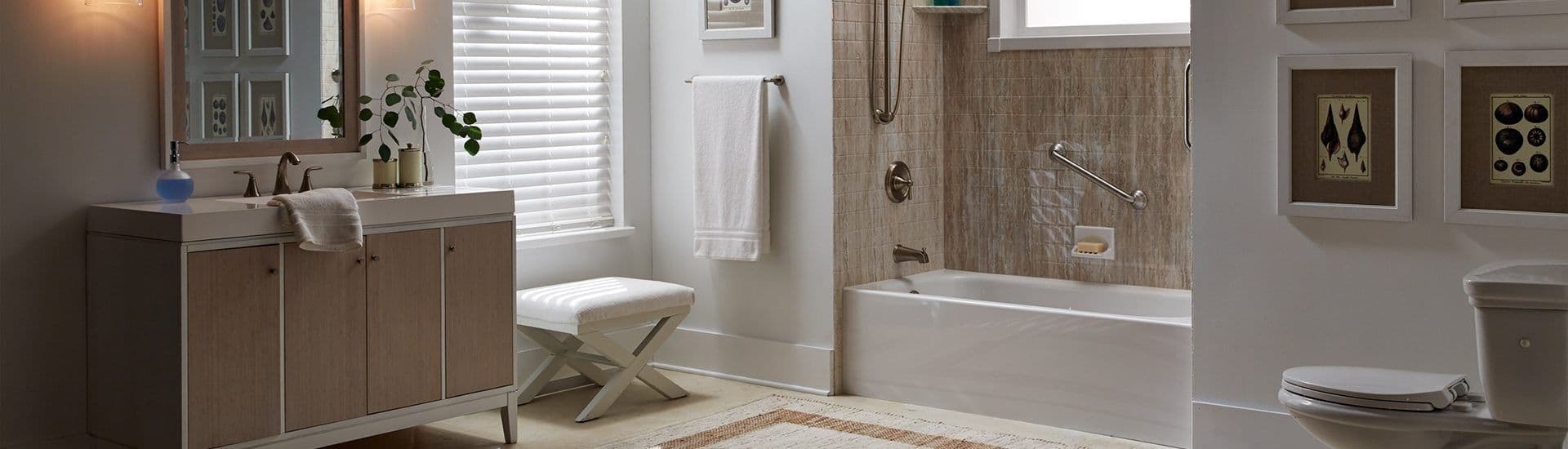 bathtub in bathroom